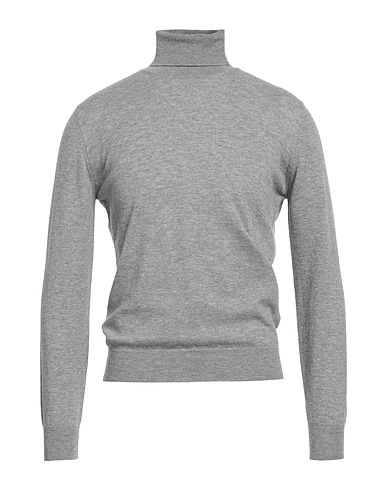 FILIPPO DE LAURENTIIS Polo neck Grey 100% Super 120s Wool