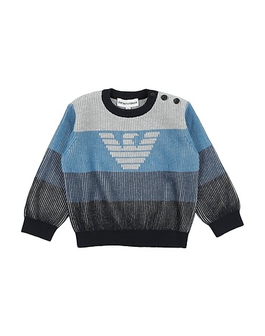EMPORIO ARMANI Jumper Navy blue 100% Cotton