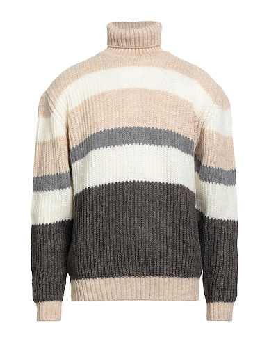 EXIBIT Polo neck Beige 60% Acrylic, 30% Mohair wool, 10% Wool