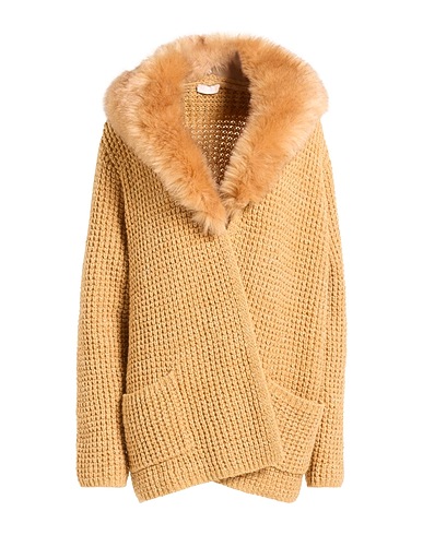 LIU •JO Cardigan Camel 62% Acrylic, 16% Wool, 13% Metallic fiber, 9% Nylon