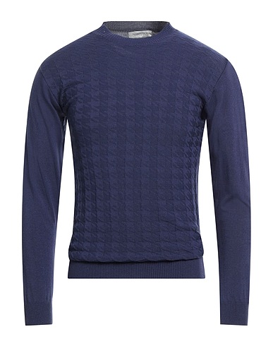 ROBERTO P  Luxury Pullover Viola scuro 68% Lana Vergine, 19% Lana Merino, 10% Poliammide, 3% Elastan