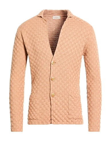 ALTEA Cardigan Camel 100% Virgin Wool