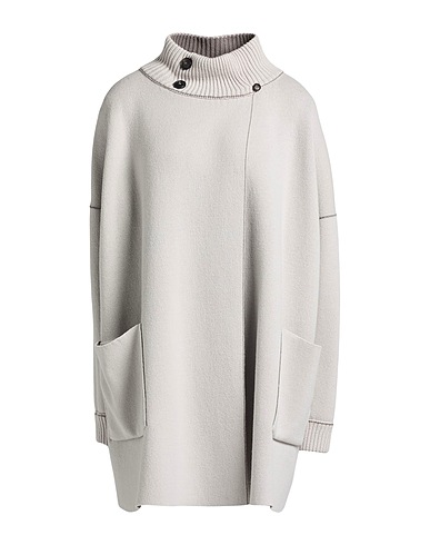 LE TRICOT PERUGIA コート ライトグレー バージンウール 69% / シルク 19% / カシミヤ 10% / ナイロン 1% / ポリウレタン 1%