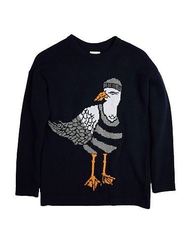 EMPORIO ARMANI Jumper Midnight blue 80% Recycled wool, 20% Recycled polyamide