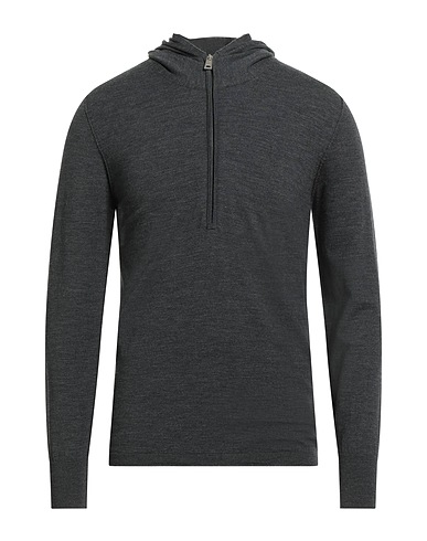 PAOLO PECORA Sweater Charcoal 87% Wool, 13% Polyester