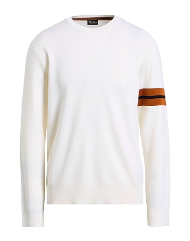 ZEGNA Sweater Ivory 100% Wool