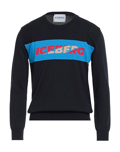 ICEBERG Sweater Midnight blue 100% Cotton