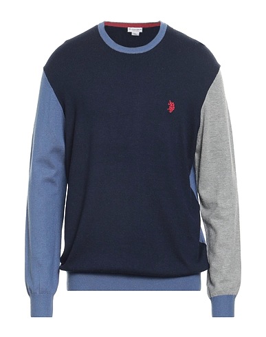 U.S.POLO ASSN. Pullover Blu notte 59% Viscosa, 21% Poliammide, 20% Lana
