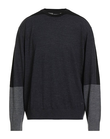 EMPORIO ARMANI Sweater Charcoal 85% Virgin Wool, 13% Polyamide, 2% Elastane