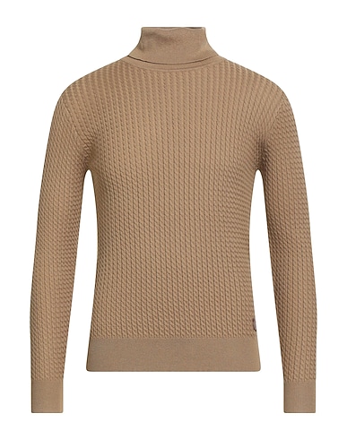 GIANNI LUPO Rollkragenpullover Kamel 44% Polyester, 30% Acryl, 20% Polyamid, 6% Wolle