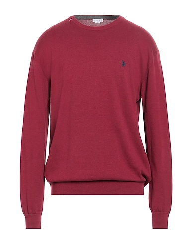 U.S.POLO ASSN. Pullover Bordeaux 100% Cotone