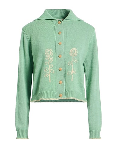 BALLANTYNE of PEEBLES Cardigan LAB Sage green 100% Cashmere