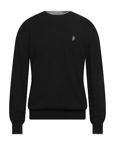 U.S.POLO ASSN. Jumper Black 40% Wool, 30% Viscose, 20% Polyamide, 10% Cashmere