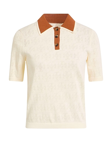 TORY BURCH Πουλόβερ Φίλντισι 90% Βαμβάκι, 10% Πολυαμίδη