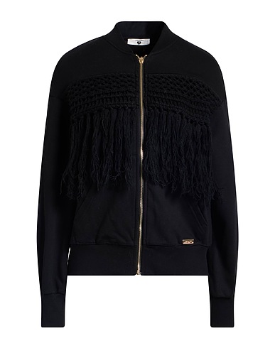 TWINSET Sweatshirt U&B Black 85% Cotton, 15% Polyester