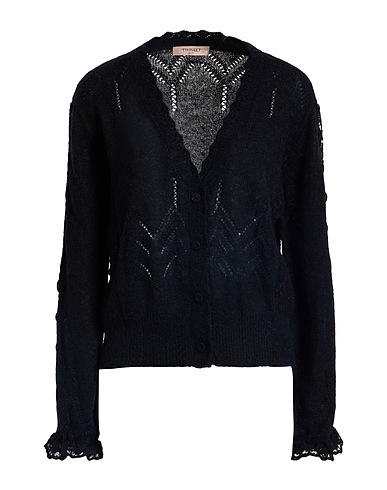 TWINSET Cárdigan Negro 45% Poliamida, 25% Acrílico, 15% Lana, 15% Lana de alpaca