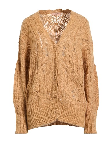 TWINSET Cardigan Sand 35% Mohair wool, 35% Alpaca wool, 30% Polyamide