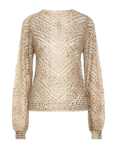 TWINSET Jumper Sand 40% Polyamide, 30% Mohair wool, 30% Wool
