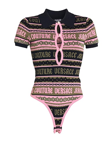 VERSACE JEANS COUTURE TOPWEAR Military green 75% Viscose, 25% Polyamide