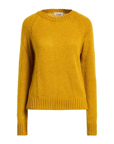 CROCHÈ Jumper Mustard 40% Acrylic, 30% Mohair wool, 30% Polyamide
