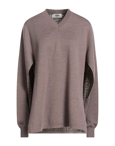 FENDI Sweater Taupe 92% Wool, 8% Elastane