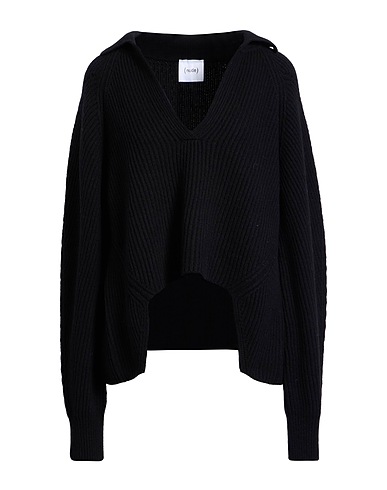 NUDE Pullover Nero 100% Lana Vergine