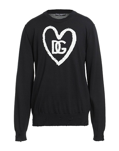 DOLCE&GABBANA Sweater Black 55% Silk, 45% Cotton