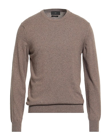 LIU •JO MAN Jumper Light brown 30% Wool, 30% Viscose, 30% Polyamide, 10% Cashmere