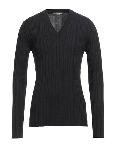 DOLCE&GABBANA Pullover Schwarz 100% Schurwolle