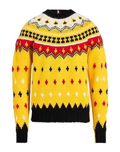 MONCLER GRENOBLE Jumper Yellow 90% Virgin Wool, 10% Polyamide
