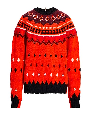 MONCLER GRENOBLE Jumper Orange 90% Virgin Wool, 10% Polyamide