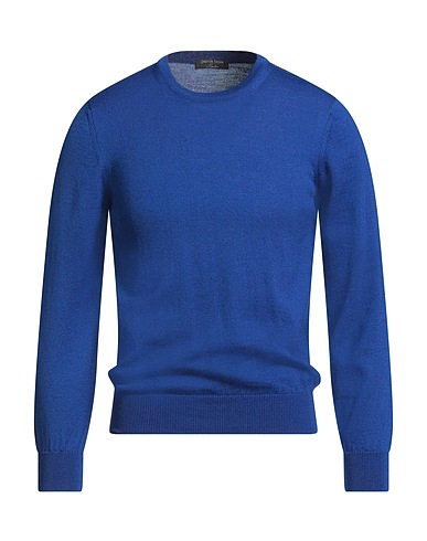 CHESTER TAYLOR London Sweater Bright blue 100% Merino Wool
