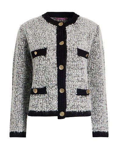 NOODLE ITALIA Strickjacke Off white 30% Viskose, 30% Synthetische Fasern, 20% Acryl, 10% Mohairwolle, 10% Wolle
