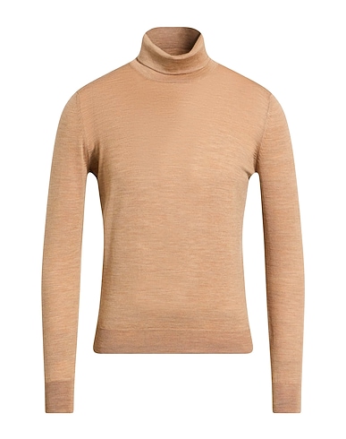 LARDINI Turtleneck Camel 100% Wool