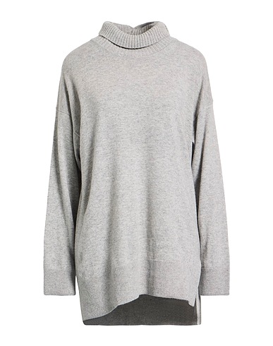 ALPHA STUDIO Polo neck Grey 40% Recycled wool, 30% Viscose, 20% Recycled polyacrylic, 10% Recycled cashmere
