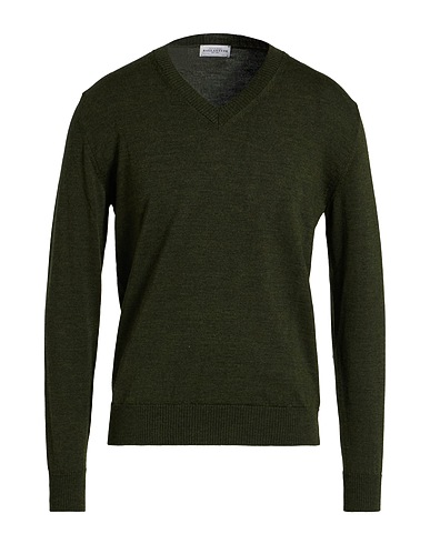 BALLANTYNE Jumper Military green 100% Wool