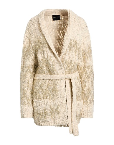 ROBERTO COLLINA Cardigan Beige 43% Baby alpaca wool, 43% Wool, 7% Nylon, 7% Polyester