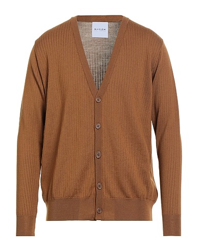 MARSĒM Cardigan COLLECTION Brown 100% Wool