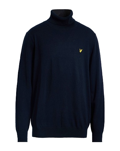 LYLE & SCOTT Polo neck VINTAGE
 Midnight blue 70% Cotton, 30% Merino Wool