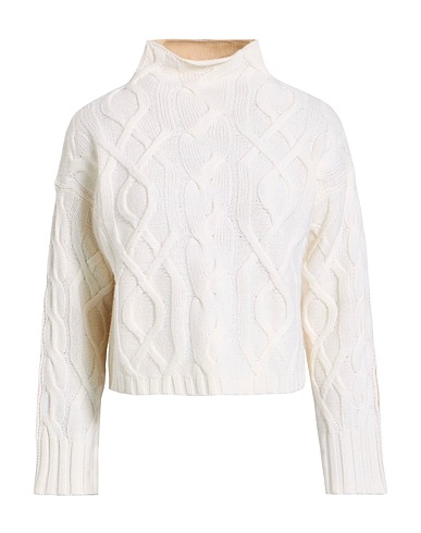 ALPHA STUDIO Polo neck Ivory 40% Wool, 30% Viscose, 20% Polyamide, 10% Cashmere