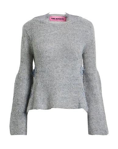 PINK MEMORIES Sweater Grey 50% Polyamide, 46% Mohair wool, 4% Wool