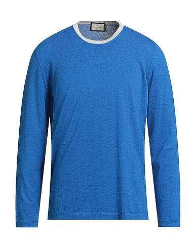 BRUNO MANETTI Pullover Blu china 85% Cotone, 15% Cachemire