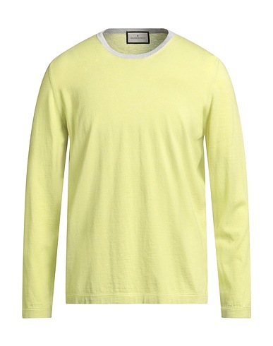 BRUNO MANETTI Jumper Light green 85% Cotton, 15% Cashmere