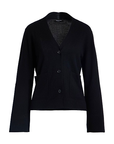 FABIANA FILIPPI Cardigan Black 75% Virgin Wool, 15% Silk, 10% Cashmere