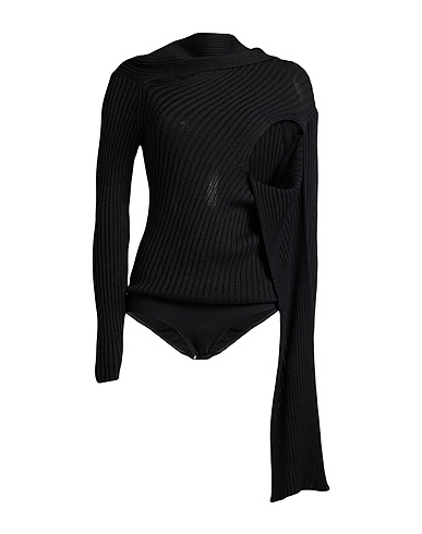 MSGM TOPS & TEES Black 50% Wool, 50% Acrylic
