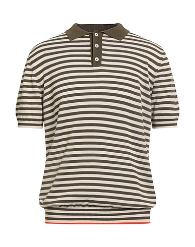 BRUNO MANETTI Jumper Military green 100% Cotton