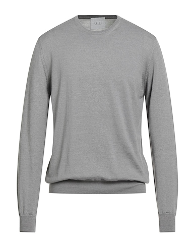 VNECK Jumper Grey 100% Merino Wool