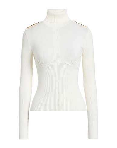 RELISH Polo neck BIANCO 72% Viscose, 28% Polyester