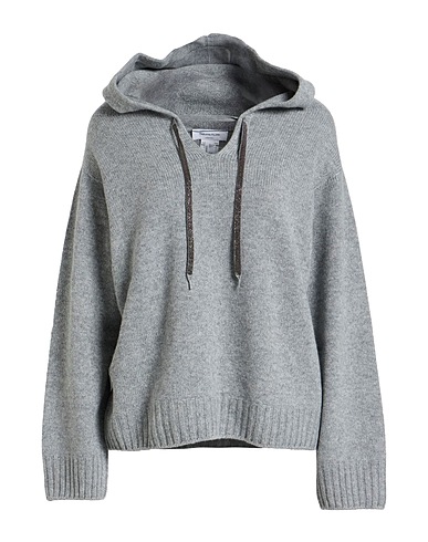 FABIANA FILIPPI Sweater Grey 75% Virgin Wool, 15% Silk, 10% Cashmere, Ecobrass