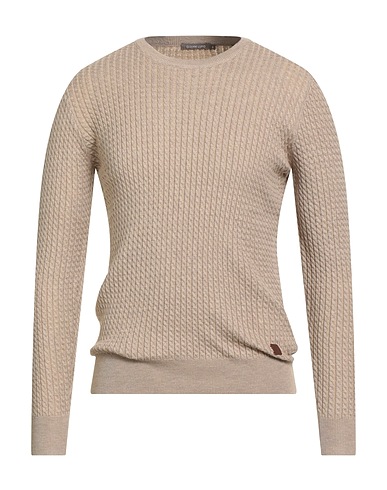 GIANNI LUPO Jumper Beige 44% Polyester, 30% Acrylic, 20% Polyamide, 6% Wool